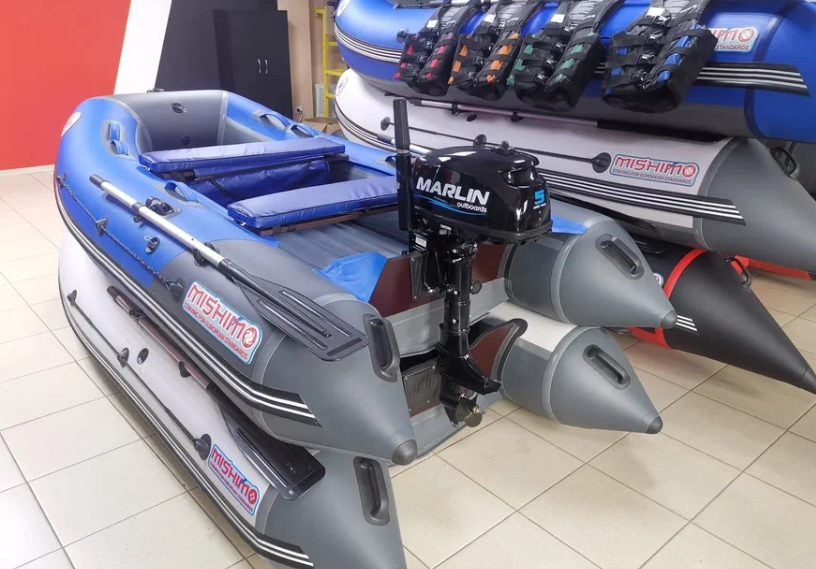 КОМПЛЕКТ ЛОДКА MISHIMO LITE 315 + МОТОР 5л.с в Йошкар-Оле