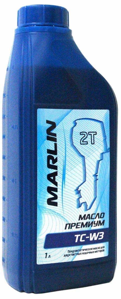 МАСЛО ПОЛУСИНТЕТИЧЕСКОЕ MARLIN ПРЕМИУМ 2Т, TC-W3, 1 ЛИТР в Йошкар-Оле