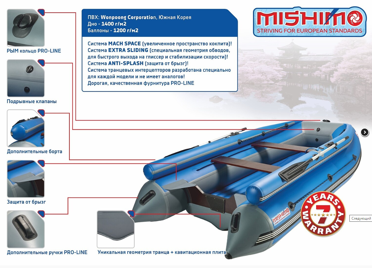 КОМПЛЕКТ ЛОДКА MISHIMO FAMILY LITE 370 + МОТОР 9,9 (15) Л.С. в Йошкар-Оле