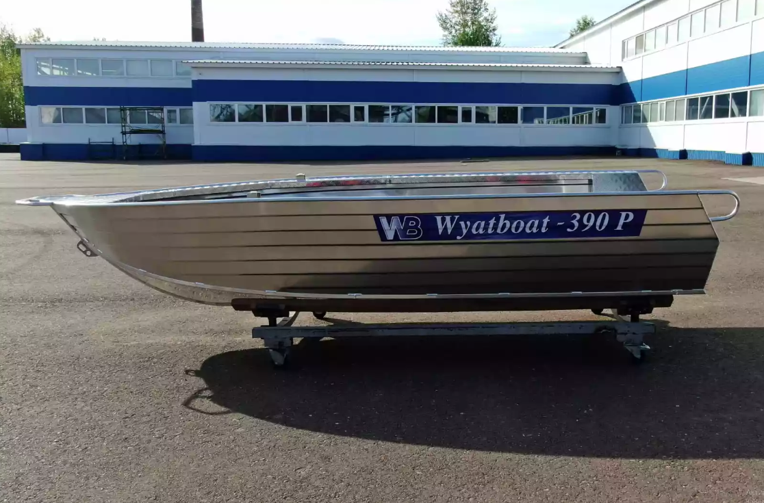 Алюминиевая лодка Wyatboat-390РМ увеличенный борт в Йошкар-Оле