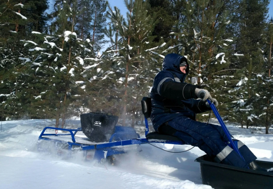 Мотобуксировщик толкач Альбатрос-XL8 с модулем. С фарой, склизы в Йошкар-Оле