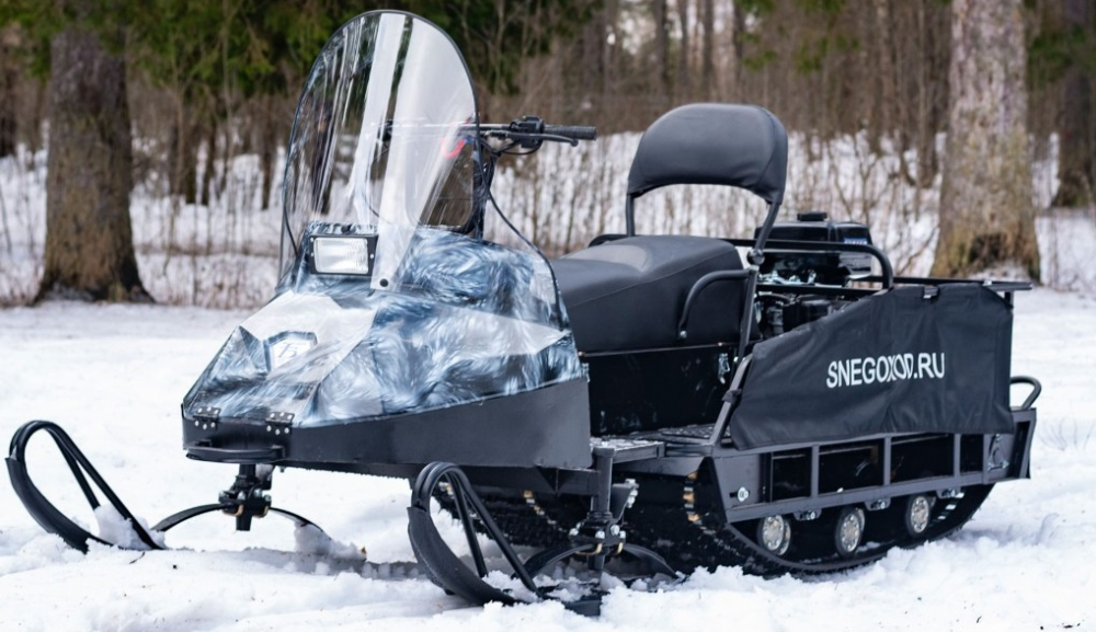 Миниснегоход Бурлак Егерь Экспедитор 15 л.с. , реверс, тормоз, капот белый в Йошкар-Оле