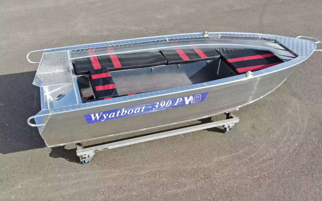 Алюминиевая лодка Wyatboat-390РМ увеличенный борт в Йошкар-Оле
