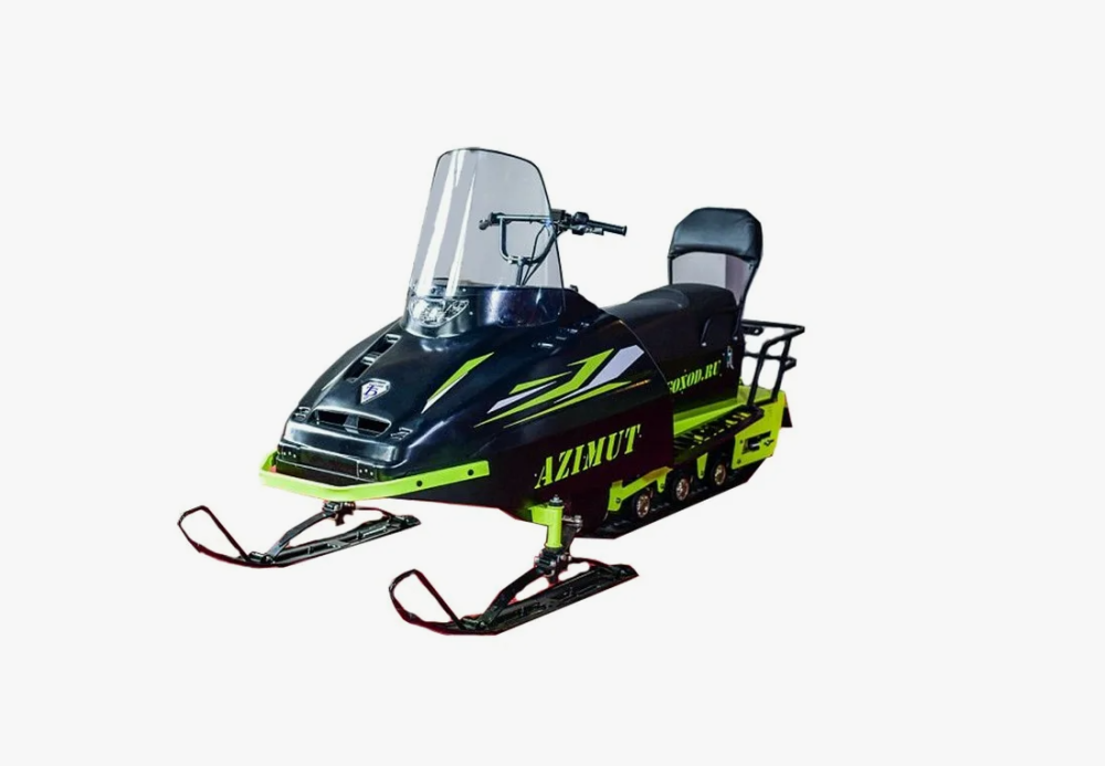 Миниснегоход Бурлак Азимут 20 л.с. , эл.запуск, реверс, тормоз гидравл, капот черный в Йошкар-Оле