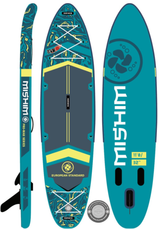 SUP (САП) Доска MISHIMO PRO-MAX Light Teal 12,6’ (385см) в Йошкар-Оле