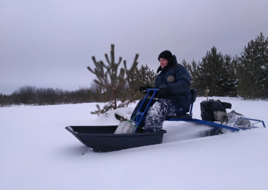 Мотобуксировщик толкач Альбатрос-XL8 с модулем. С фарой, склизы в Йошкар-Оле