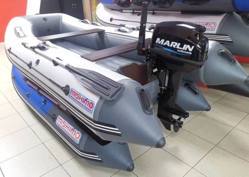 КОМПЛЕКТ ЛОДКА MISHIMO LITE 335 + МОТОР 9,8 Л.С. в Йошкар-Оле