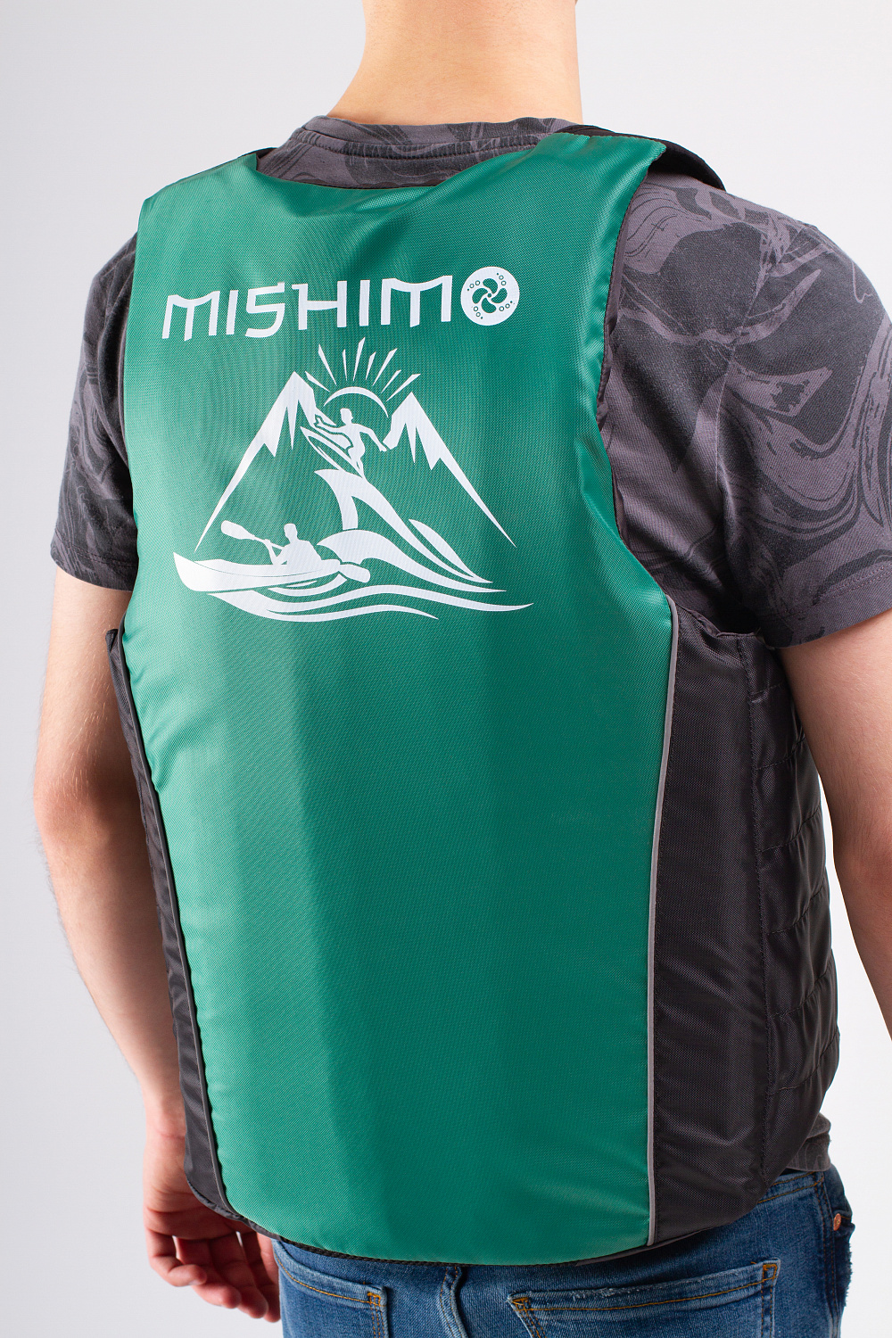 Жилет спасательный MISHIMO PRO Премиум качества Черно-зеленый в Йошкар-Оле