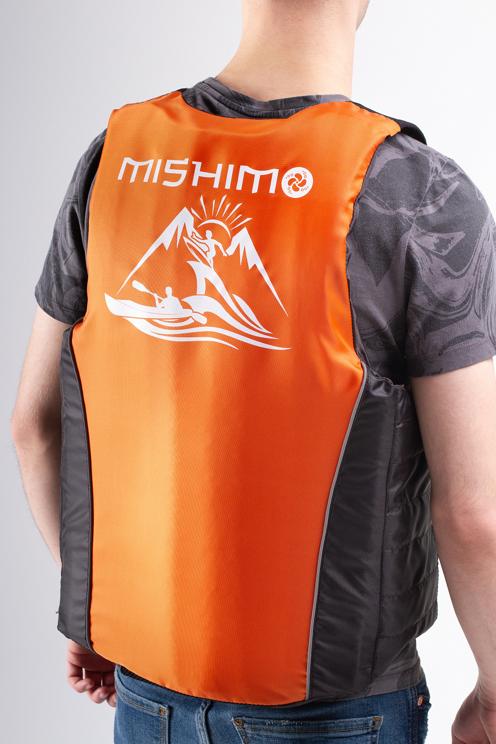 Жилет спасательный MISHIMO PRO Премиум качества Черно-оранжевый в Йошкар-Оле